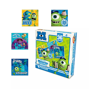 Rompecabezas X 9 Piezas Monster University 