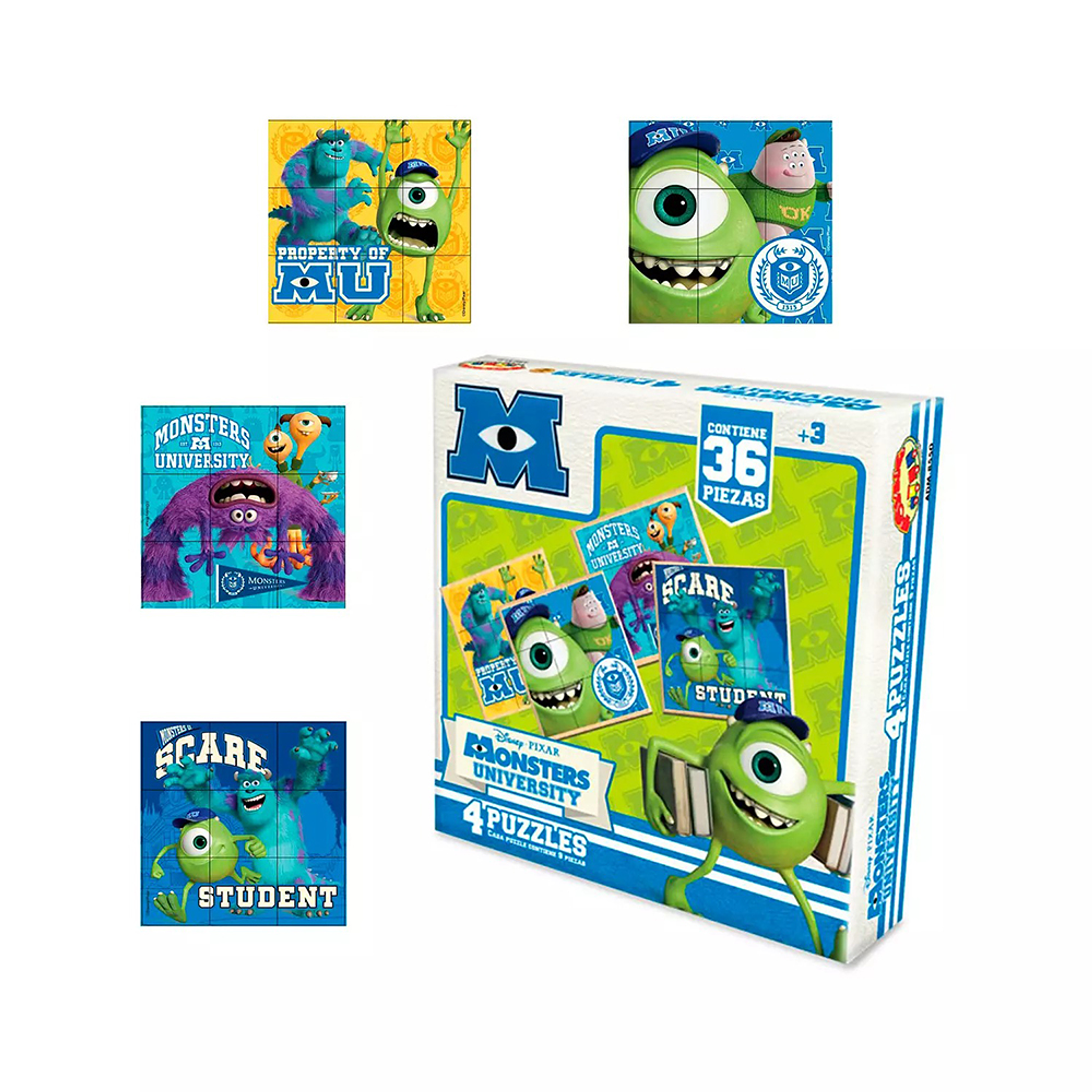 Rompecabezas X 9 Piezas Monster University  2