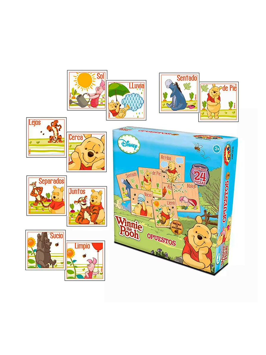 Juego De Mesa Educativo Puestos X 24 Piezas Winnie The Pooh  2
