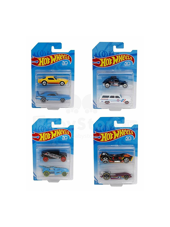 Autos Básicos Hot Wheels Surtidos X 2 Unidades 1
