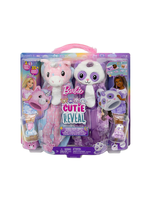 Barbie Cutie Reveal Set De Juego Pijamada 1
