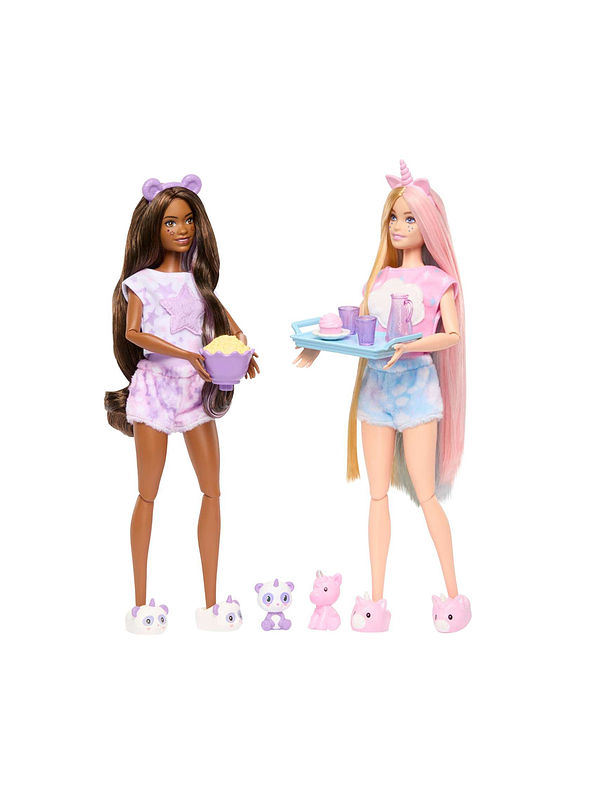 Barbie Cutie Reveal Set De Juego Pijamada 5