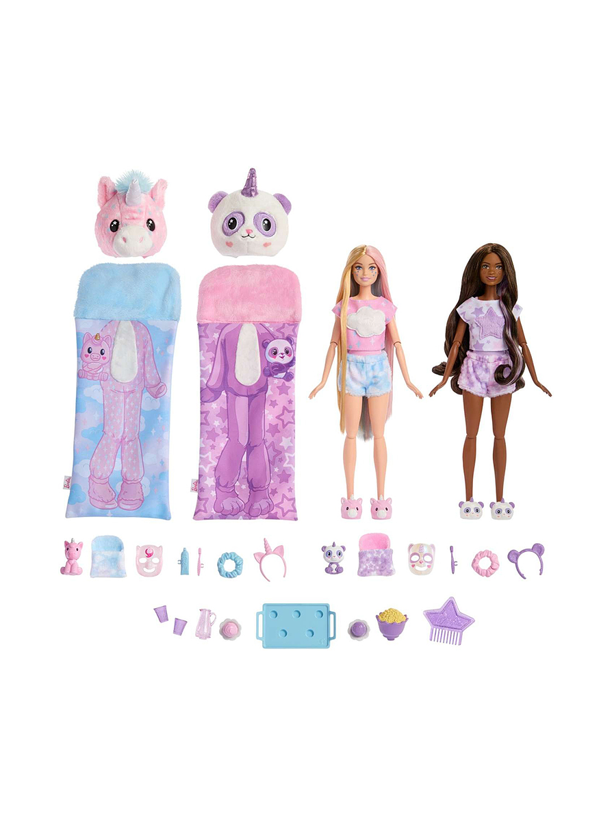 Barbie Cutie Reveal Set De Juego Pijamada 6