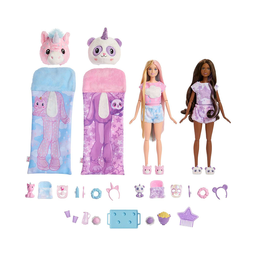 Barbie Cutie Reveal Set De Juego Pijamada 6