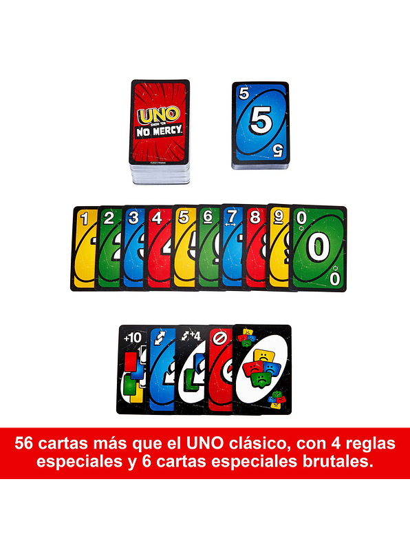 Cartas Uno No Mercy  5