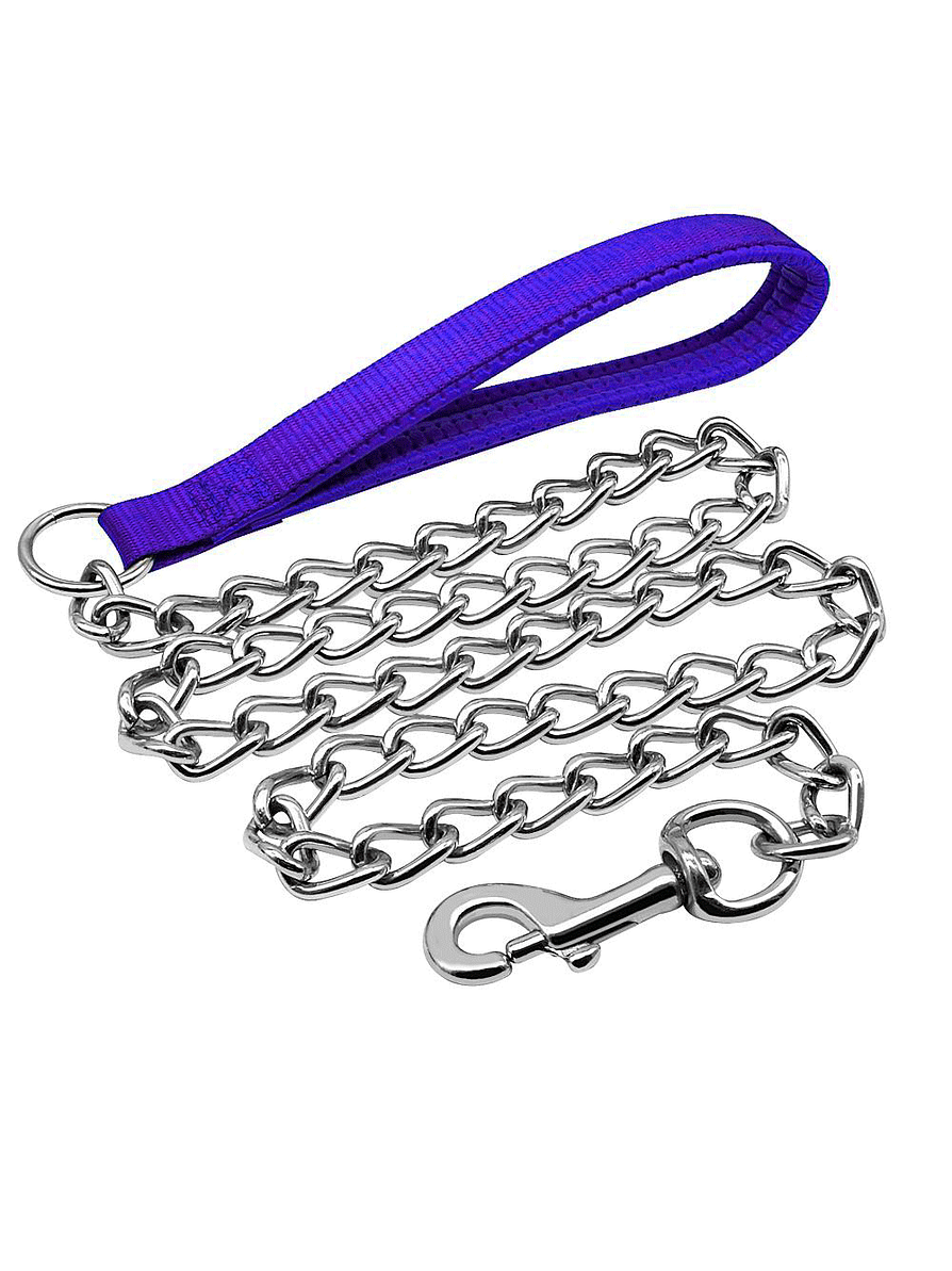 Cadena gruesa azul para mascota  1