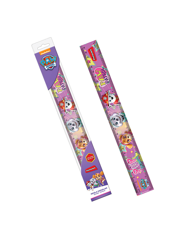 Regla 30 Cms Primavera Personajes Niña  4