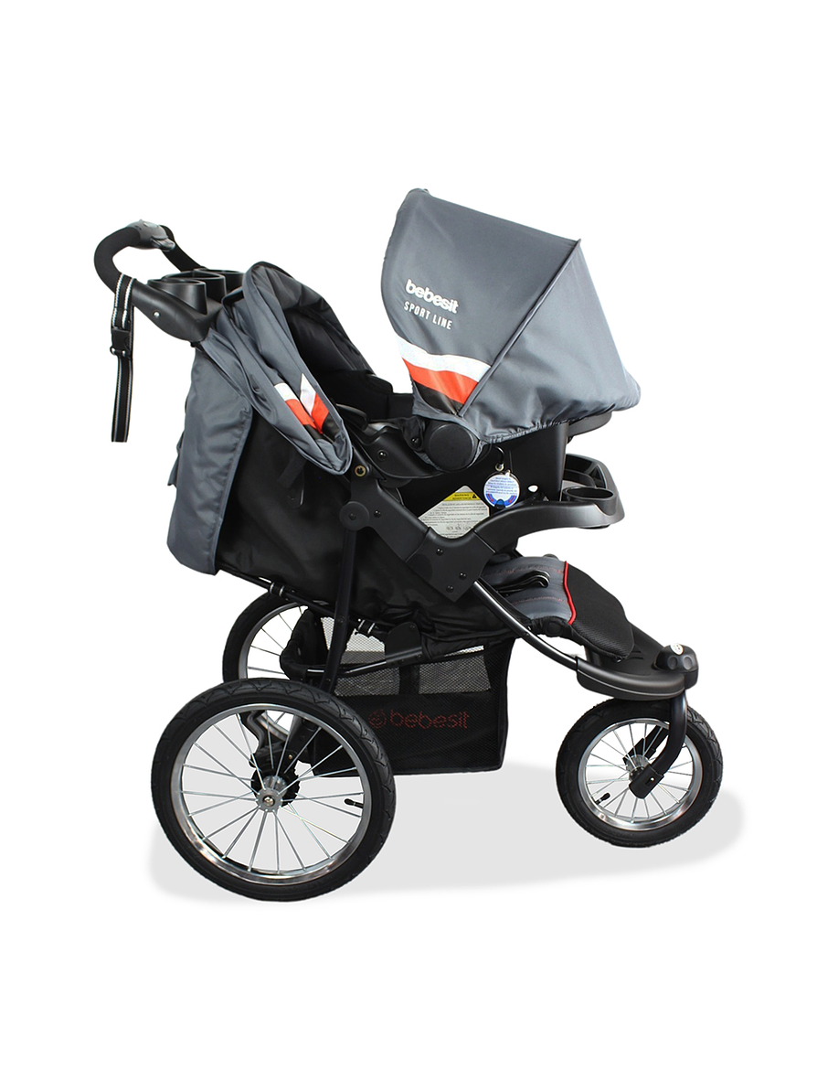 Coche Bebesit Travel Sytem Jogger X7 Sport Gray 4 en 1 2