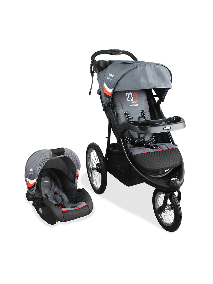 Coche Bebesit Travel Sytem Jogger X7 Sport Gray 4 en 1 1