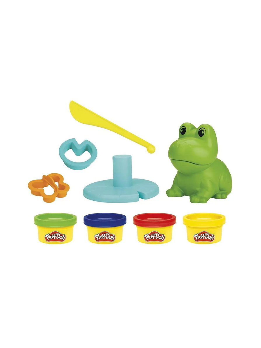 Play-Doh Primeras Creaciones Con La Rana y los colores  2