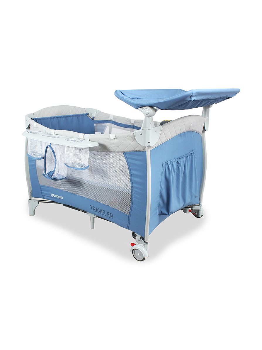 Cuna Corral Traveller Blue 6
