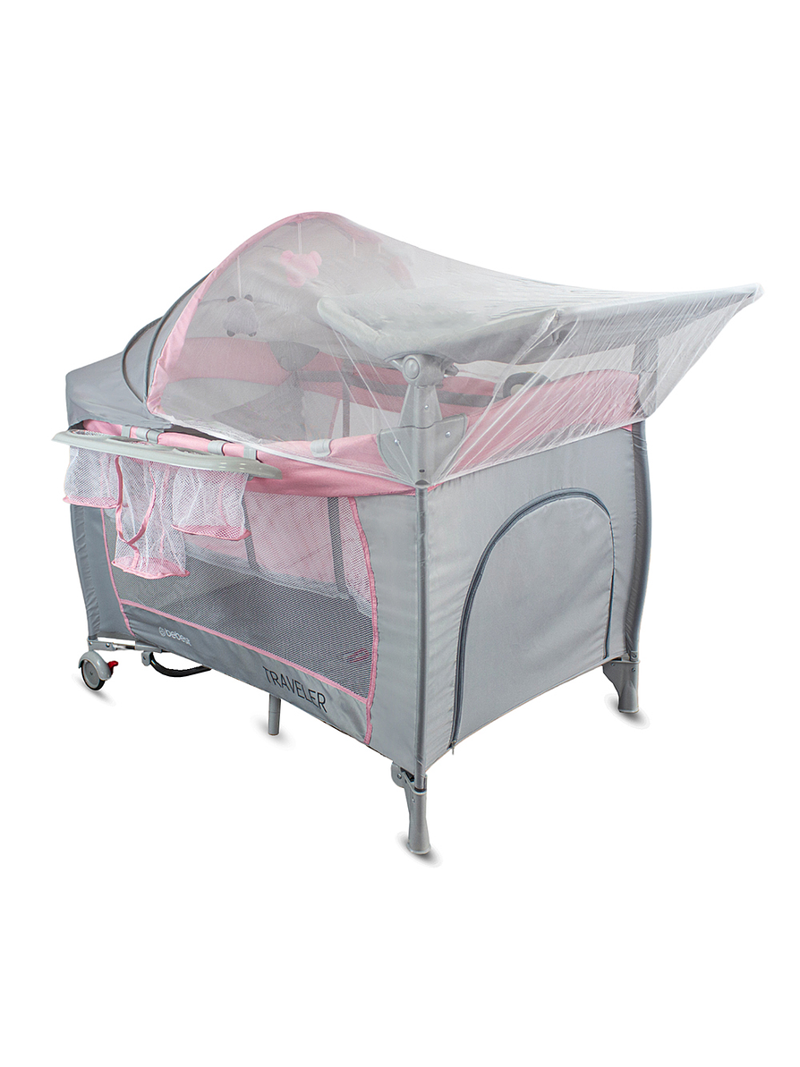 Cuna Corral Traveller Pink 1