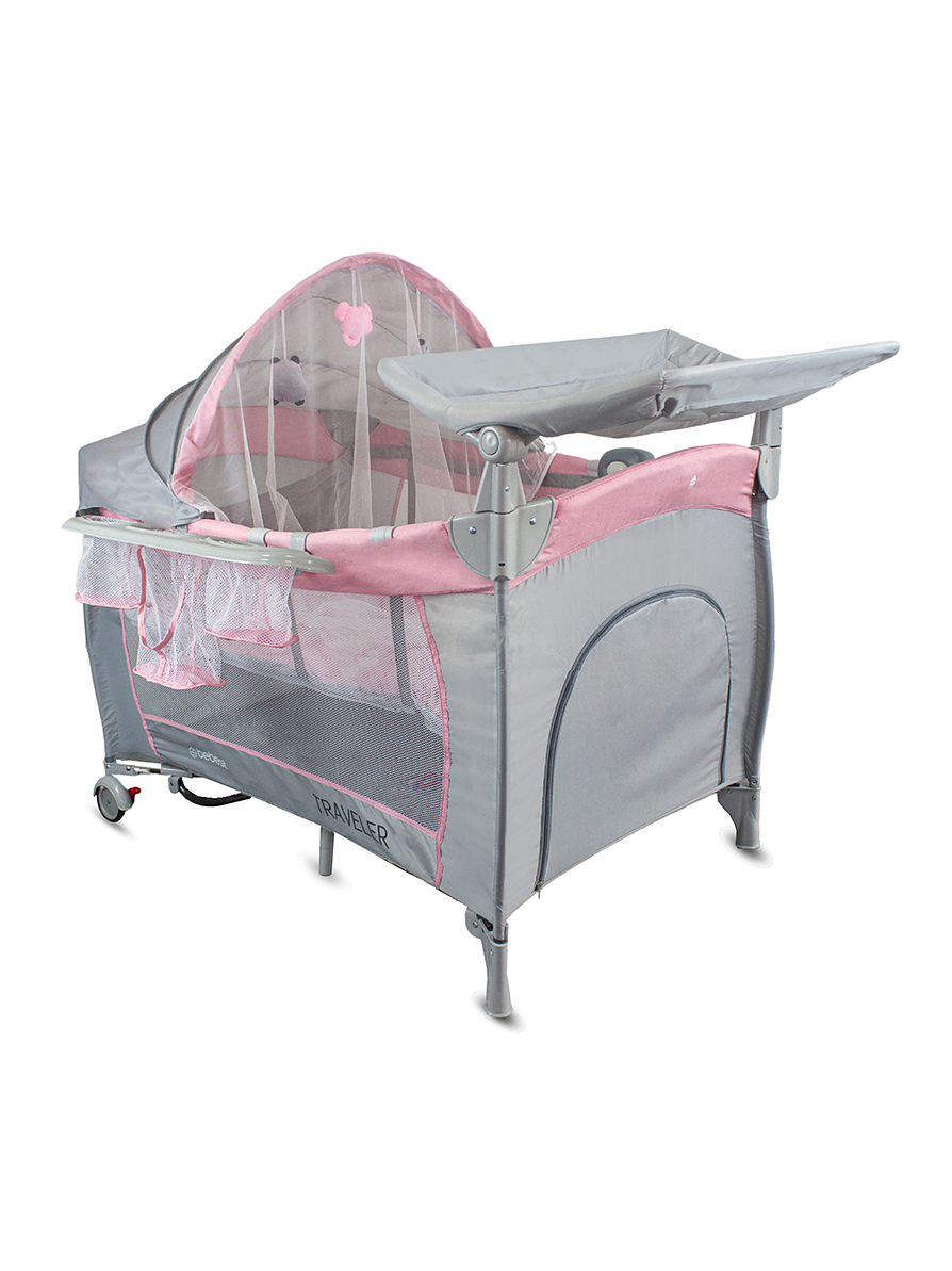 Cuna Corral Traveller Pink 4