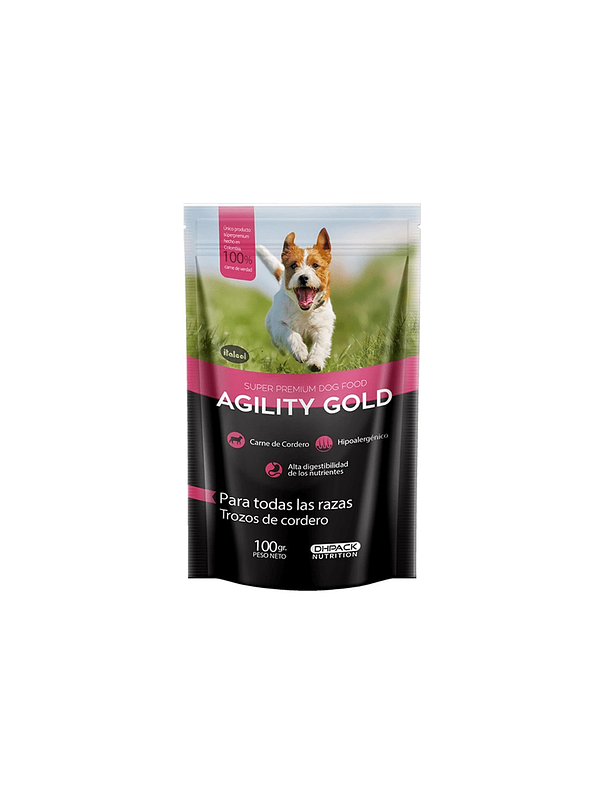 Agility Gold Trozos De Cordero X 100 Gr 1