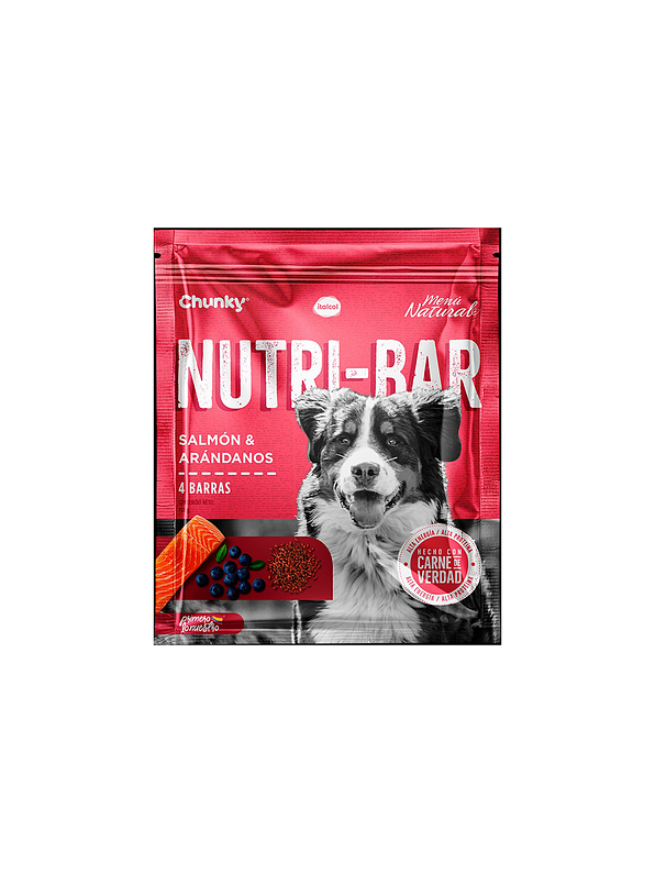 Chunky Nutri - Bar Salmon & Arándanos  4 Unidades  1
