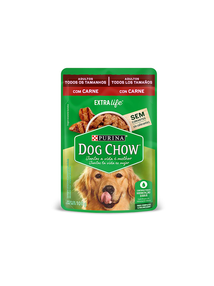 Purina Dogchow Adultos Todos Los Tamaños Carne X 100 Gr 1