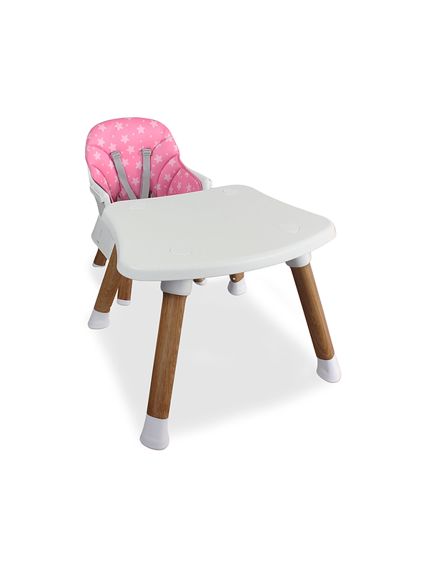 Silla Comedor Baby Elite Dinner Pink 5 en 1 2
