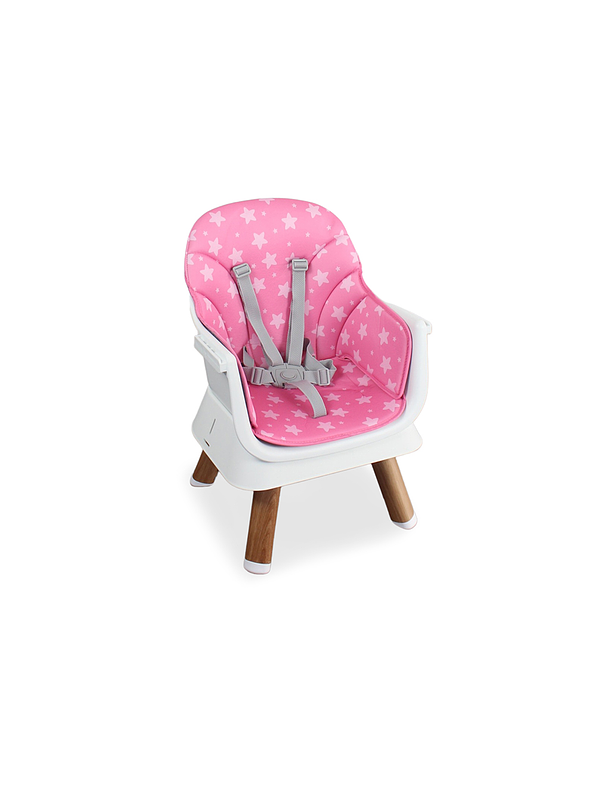 Silla Comedor Baby Elite Dinner Pink 5 en 1 3