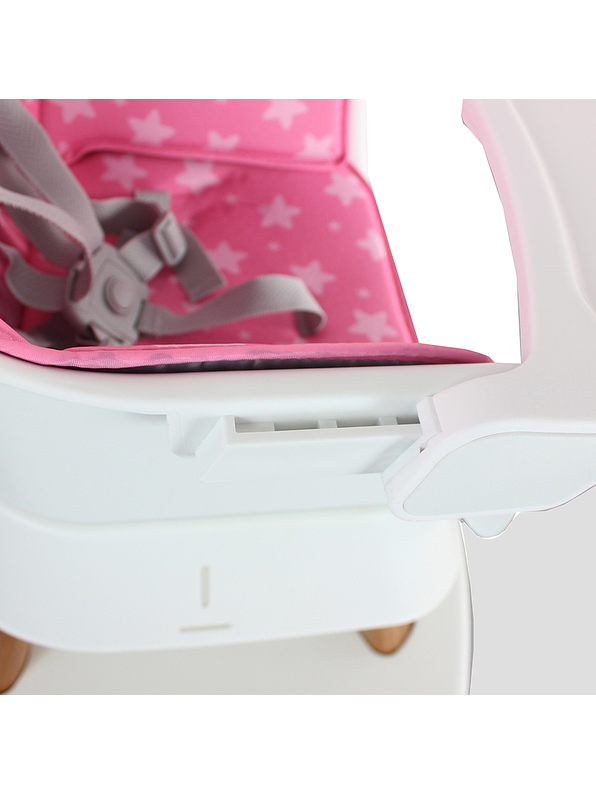 Silla Comedor Baby Elite Dinner Pink 5 en 1 9