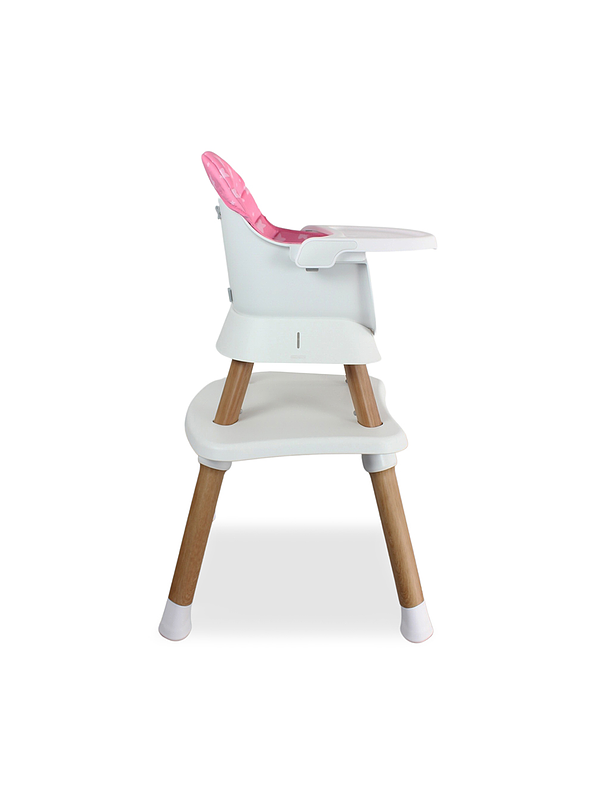 Silla Comedor Baby Elite Dinner Pink 5 en 1 6