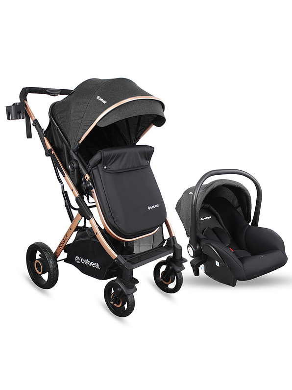 Coche Bebesit Travel System Gold LX Black 1