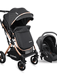 Coche Bebesit Travel System Gold LX Black - Miniatura 1