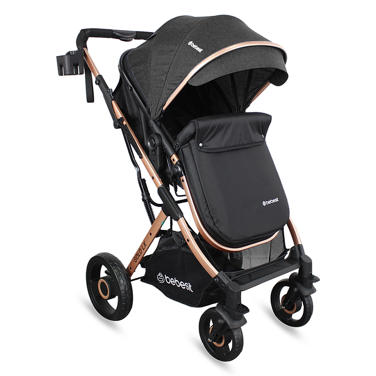 Coche Bebesit Travel System Gold LX Black 3