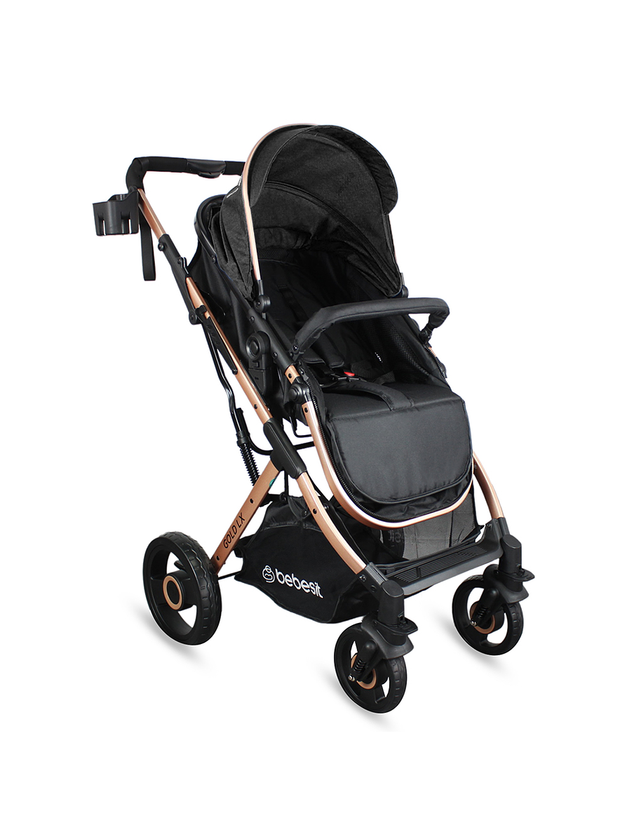 Coche Bebesit Travel System Gold LX Black 4