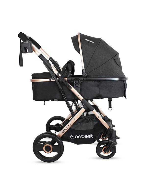 Coche Bebesit Travel System Gold LX Black 2