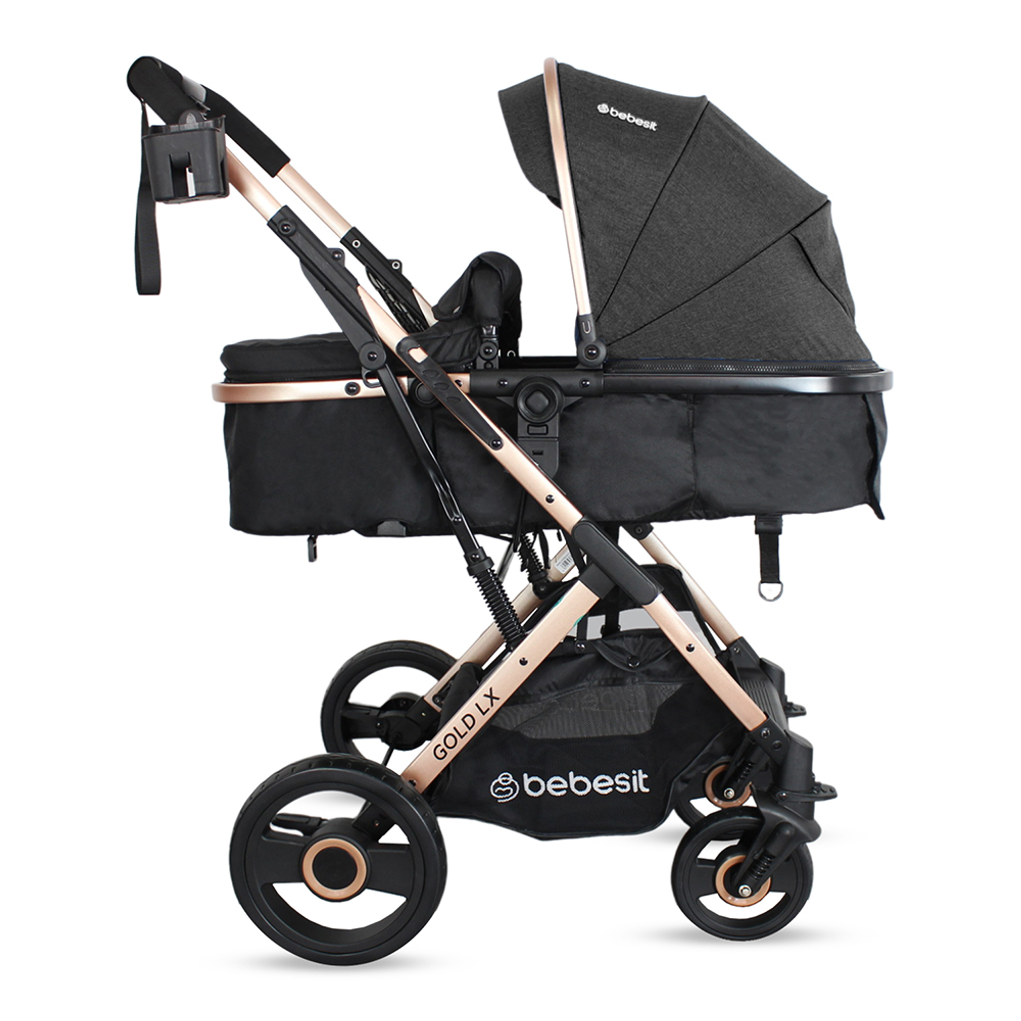 Coche Bebesit Travel System Gold LX Black 2