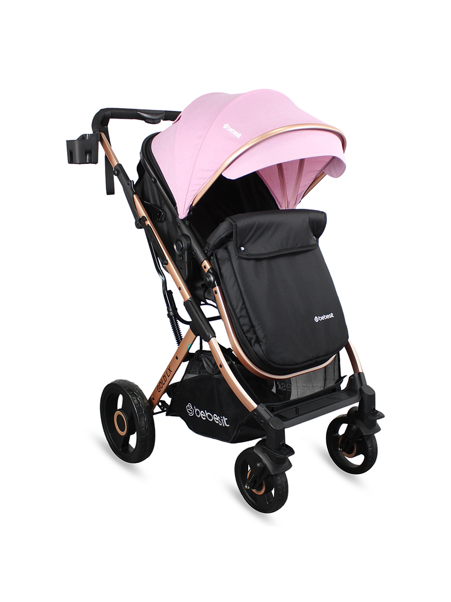 Coche Bebesit Travel System Gold LX Pink 3