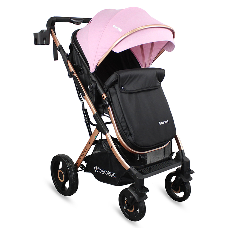 Coche Bebesit Travel System Gold LX Pink 3