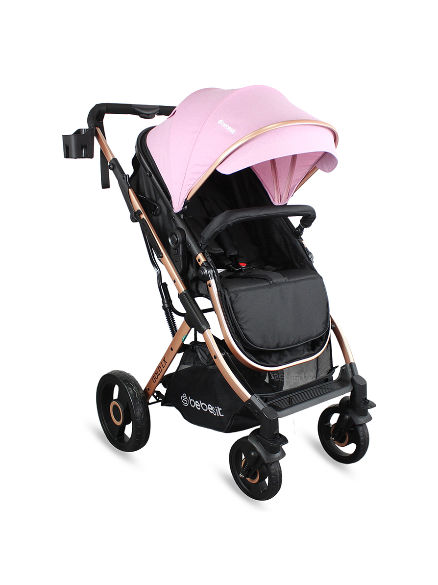 Coche Bebesit Travel System Gold LX Pink 4