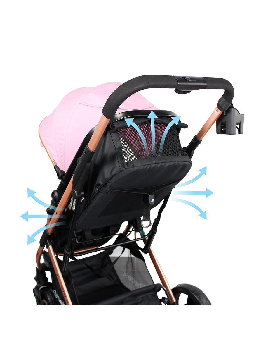 Coche Bebesit Travel System Gold LX Pink 13
