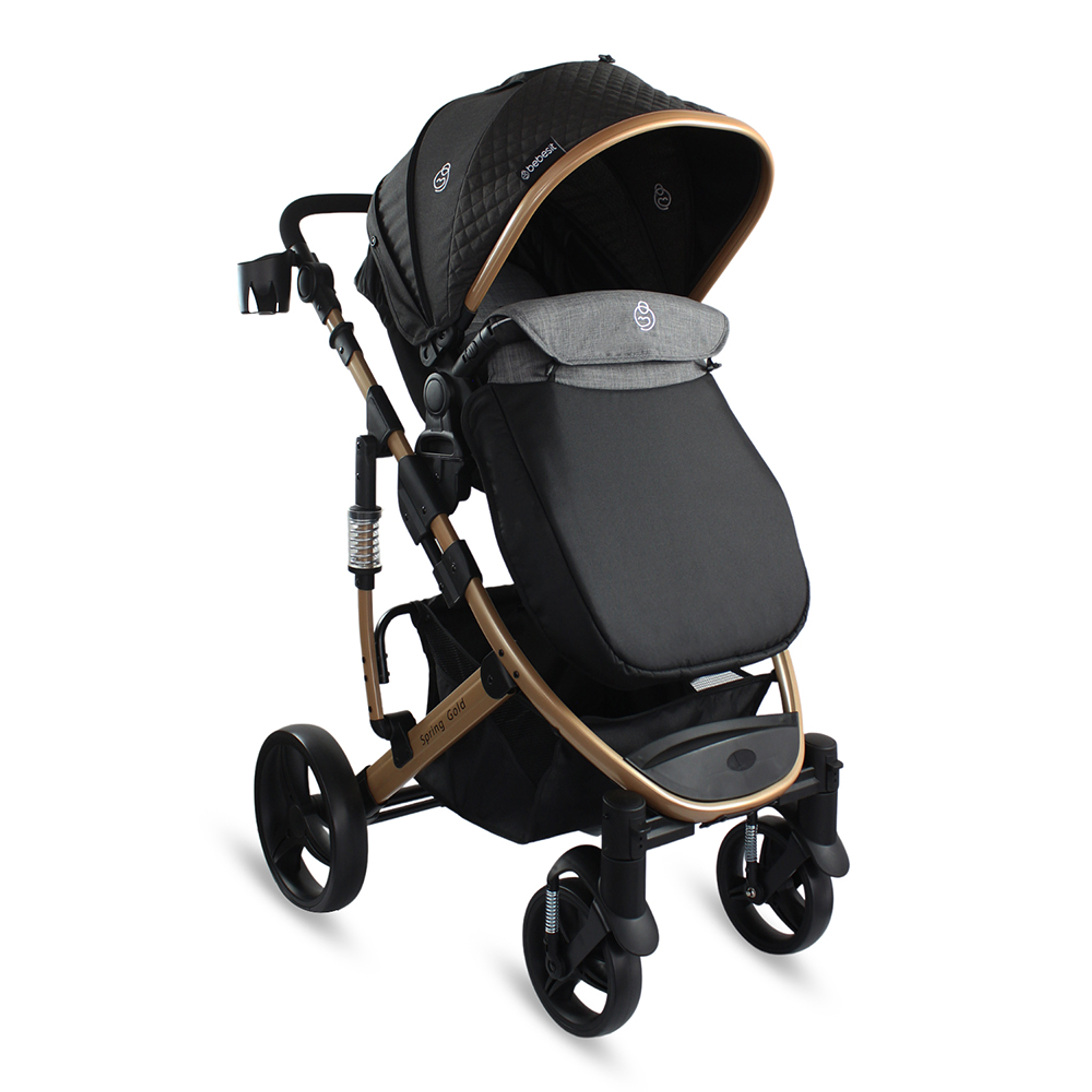 Coche Bebesit Travel System Spring Gold Black 3