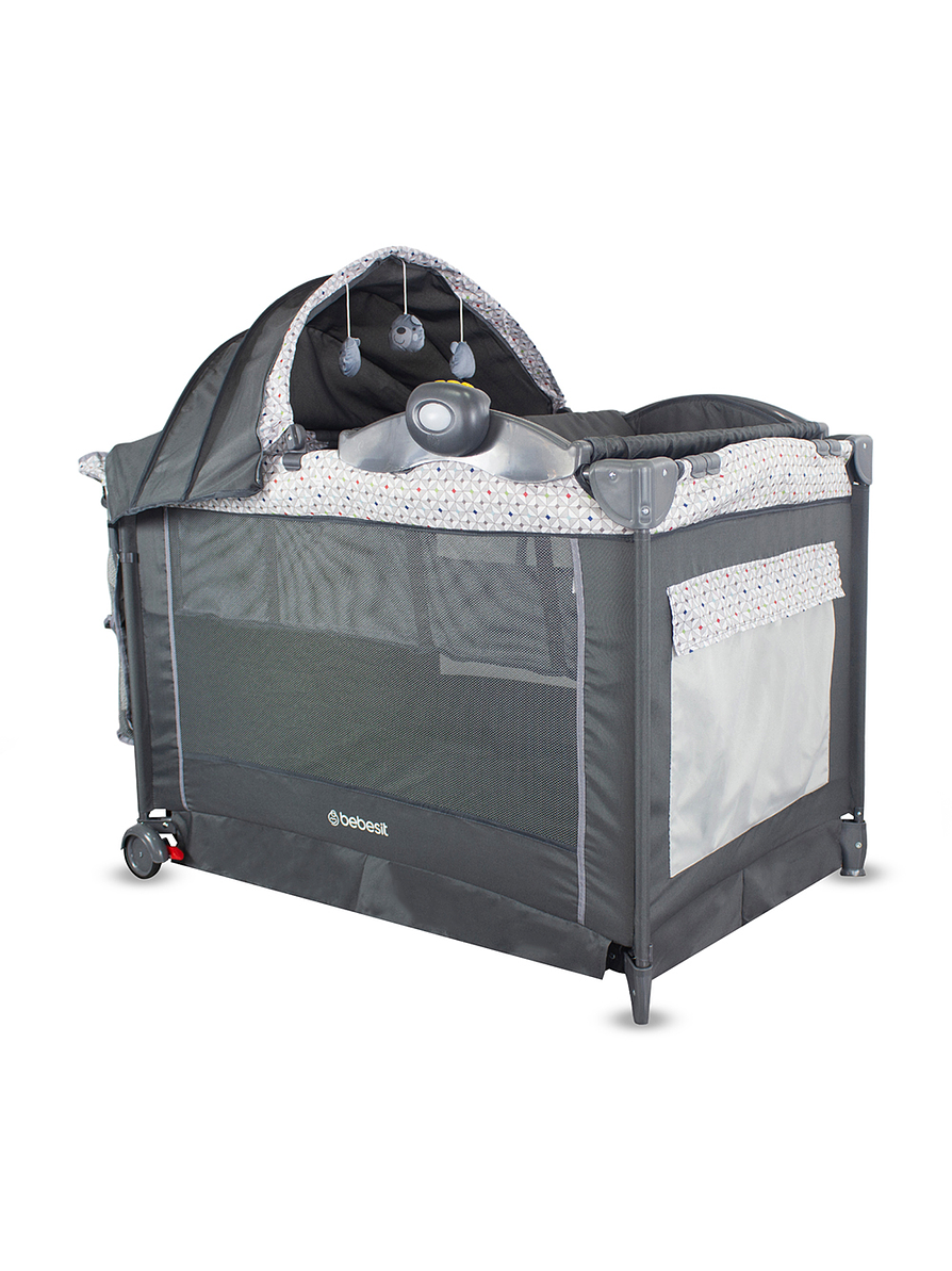 Cuna Corral Bebesit Pack N Play Verona Gray 7