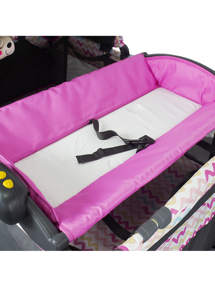 Cuna Corral Bebesit Pack N Play Verona Pink 8