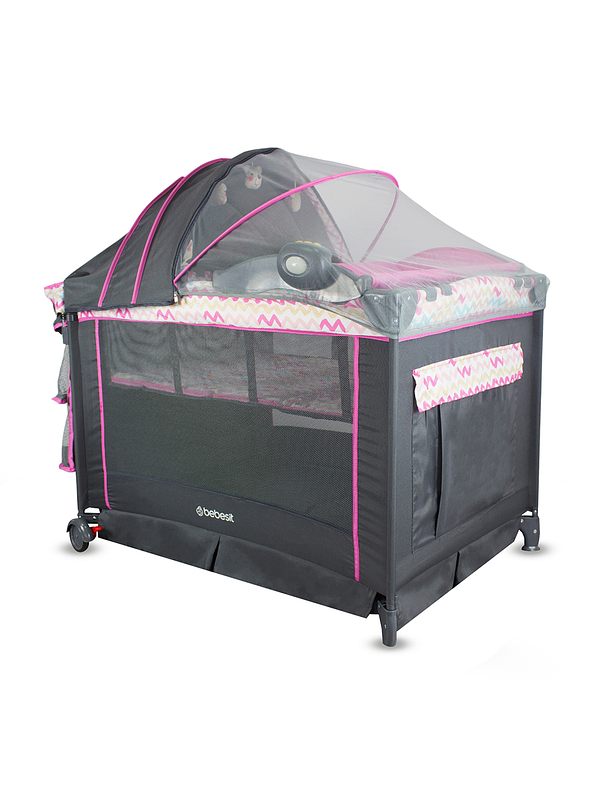 Cuna Corral Bebesit Pack N Play Verona Pink 1