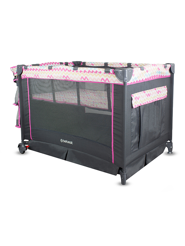 Cuna Corral Bebesit Pack N Play Verona Pink 5