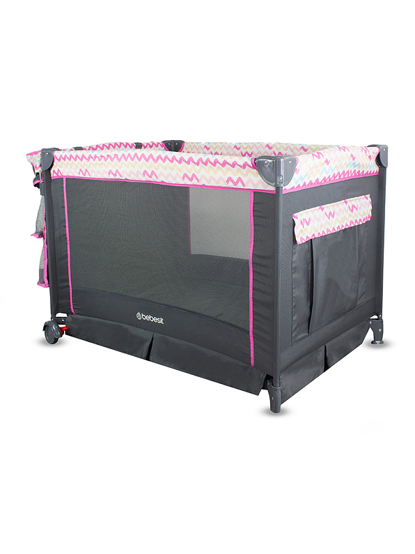 Cuna Corral Bebesit Pack N Play Verona Pink 6