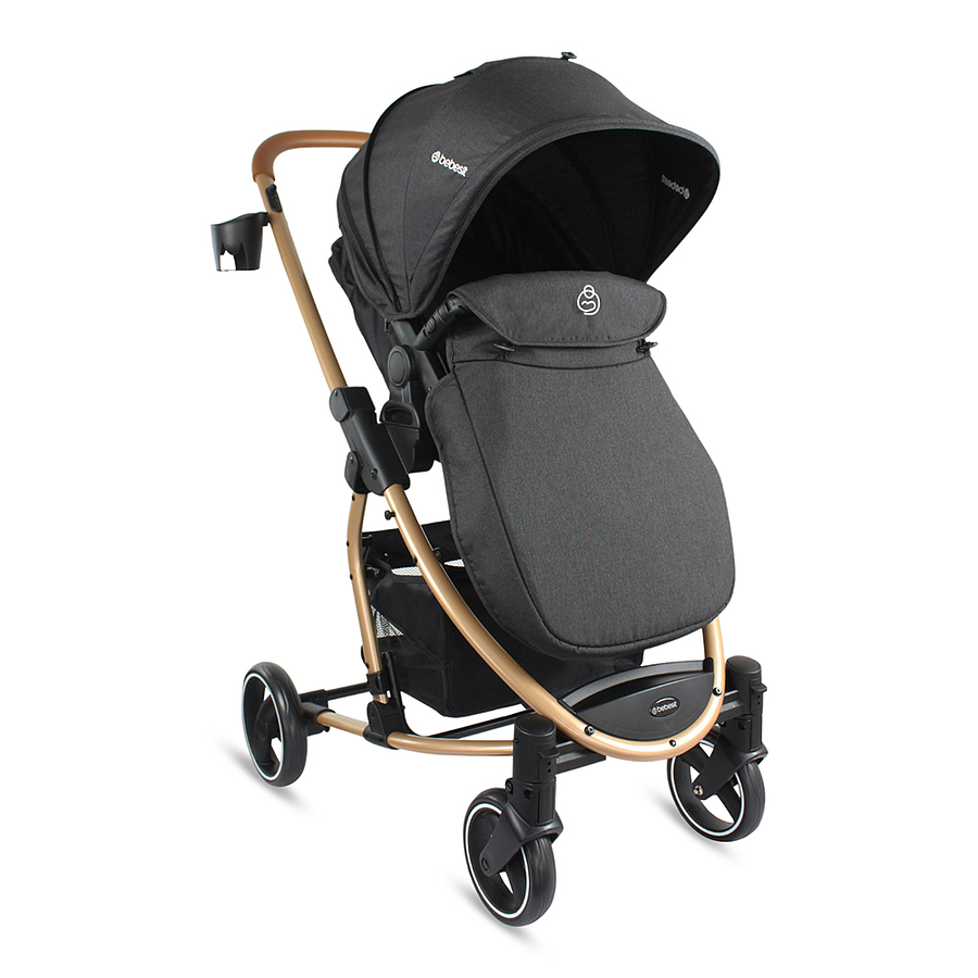 Coche Bebesit Travel System Prima Gold Black 3