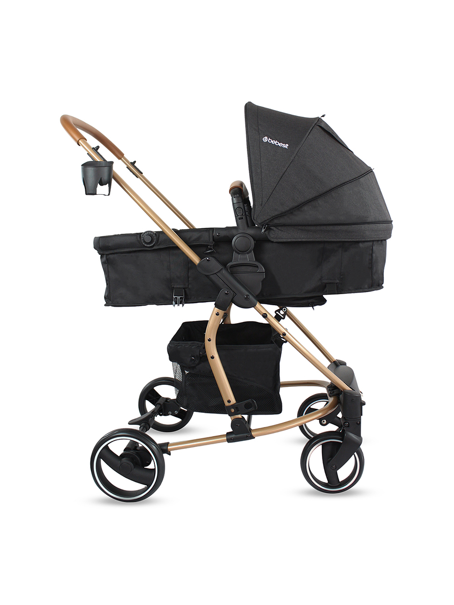 Coche Bebesit Travel System Prima Gold Black 2