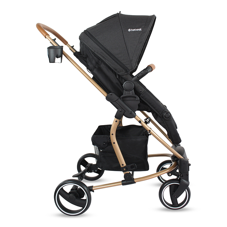 Coche Bebesit Travel System Prima Gold Black 4