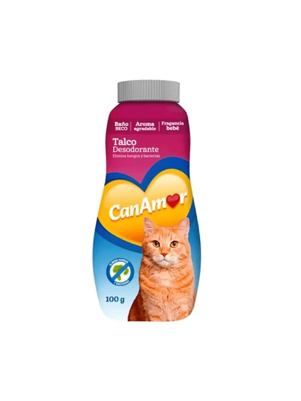 Talco Canamor Desodorante Para Gato X 100 Gr  1