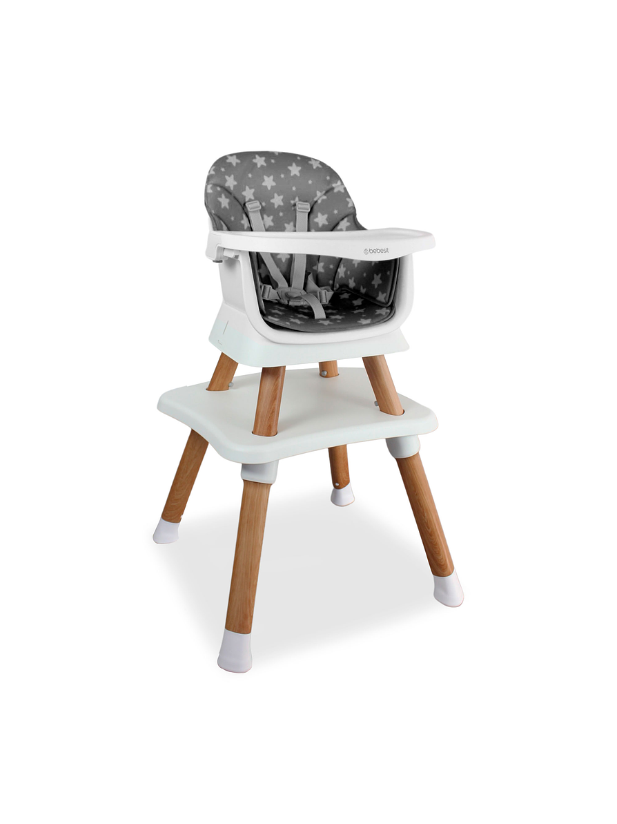 Silla Comedor Baby Elite Dinner Gray 5 en 1 1