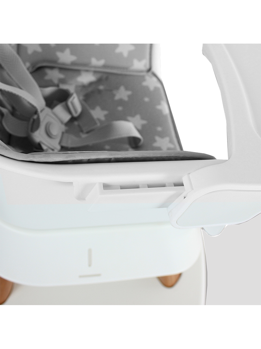 Silla Comedor Baby Elite Dinner Gray 5 en 1 8