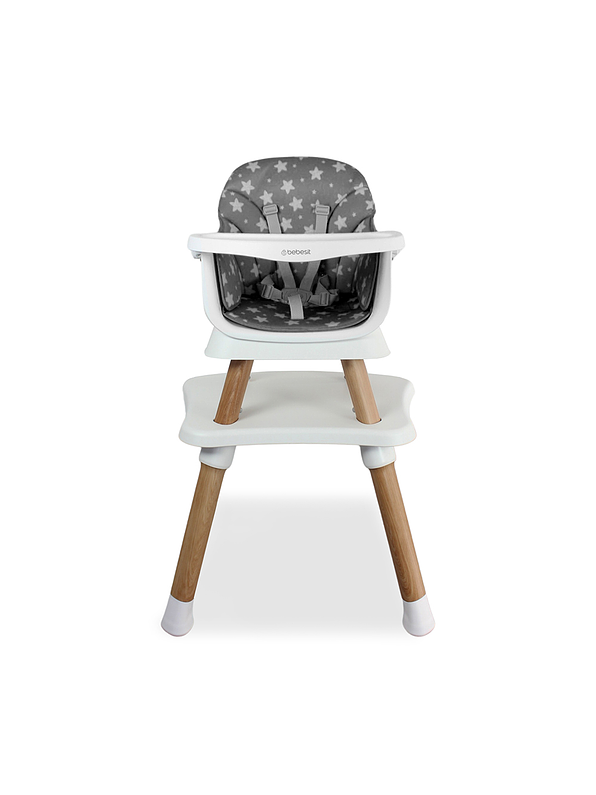 Silla Comedor Baby Elite Dinner Gray 5 en 1 3