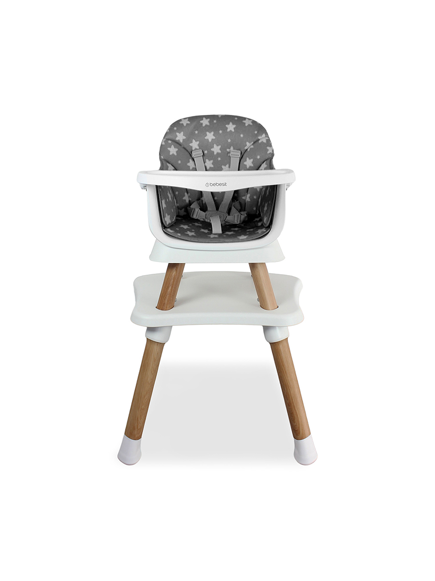 Silla Comedor Baby Elite Dinner Gray 5 en 1 3