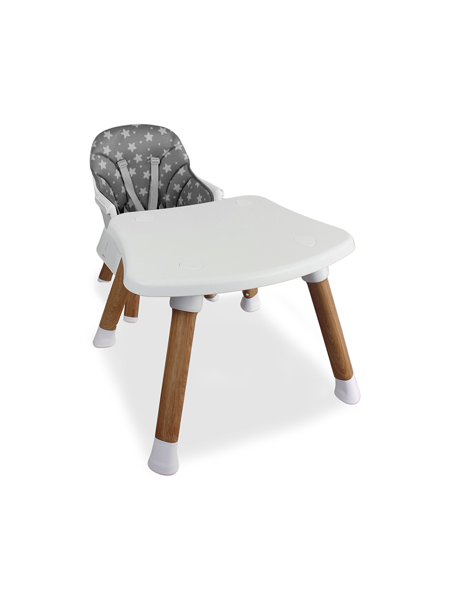 Silla Comedor Baby Elite Dinner Gray 5 en 1 2