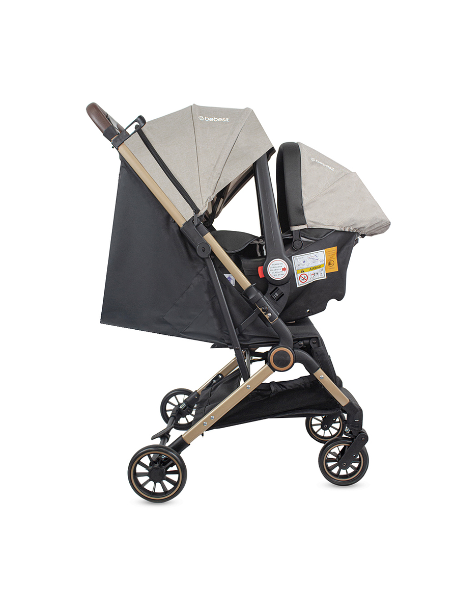 Coche Travel System Compacto Micro Beige 2